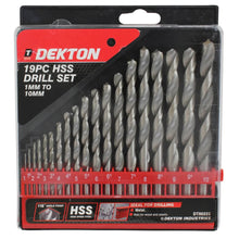 Load image into Gallery viewer, DEKTON 19PC HSS Drill Set 1-10mm