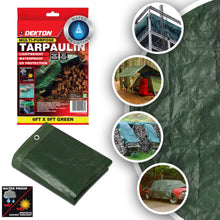 Load image into Gallery viewer, DEKTON Tarpaulin 6ft x 9ft 65 GSM - Green