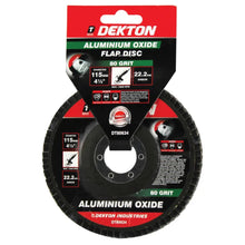 Load image into Gallery viewer, DEKTON 115mm Aluminium Oxide Flap Disc 80 Grit