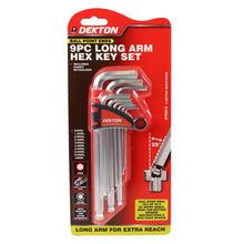 Load image into Gallery viewer, DEKTON 9PC Long Arm Ball End Hex Key Set