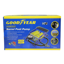 Load image into Gallery viewer, Goodyear Heavy Duty Double Barrel Foot Pump