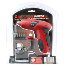 Load image into Gallery viewer, DEKTON POWER 3.6V Li-Ion Cordless Screwdriver Kit - 13PC