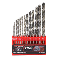 Load image into Gallery viewer, DEKTON 13PC HSS Drill Set 1.5-6.5mm