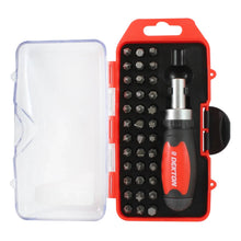 Load image into Gallery viewer, DEKTON 37PC Stubby Ratchet Screwdriver and Bit Set