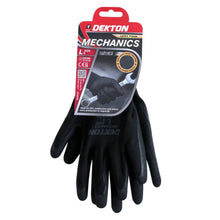 Load image into Gallery viewer, DEKTON Size 9/L Mechanics Latex Foam Gloves