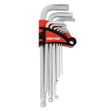 Load image into Gallery viewer, DEKTON 9PC Long Arm Ball End Hex Key Set