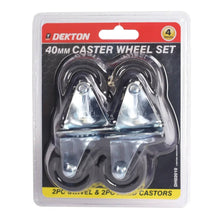 Load image into Gallery viewer, DEKTON 4PC 40mm Caster Wheel Set