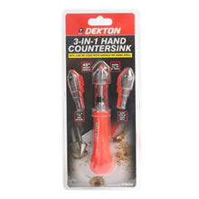 Load image into Gallery viewer, DEKTON 3PC Hand Countersink Set