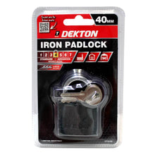 Load image into Gallery viewer, DEKTON 40mm Iron Padlock