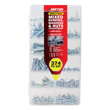 Load image into Gallery viewer, DEKTON 374PC Screws, Nuts & Washer Assortment