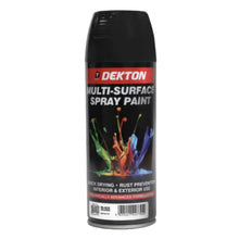 Load image into Gallery viewer, DEKTON 400ml Spray Paint Black Gloss