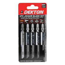 Load image into Gallery viewer, DEKTON 5PC Jigsaw Blade T Type Set