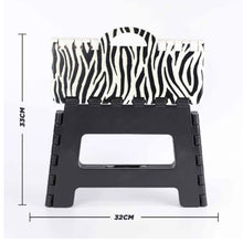 Load image into Gallery viewer, DEKTON 32cm Zebra Print Step Stool