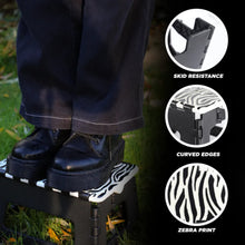 Load image into Gallery viewer, DEKTON 32cm Zebra Print Step Stool