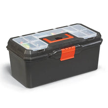 Load image into Gallery viewer, DEKTON 16" Toolbox with Lid Storage & Lift Outcarry Tray