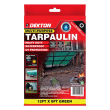 Load image into Gallery viewer, DEKTON Tarpaulin 12ft x 8ft 200 GSM PRO - Green