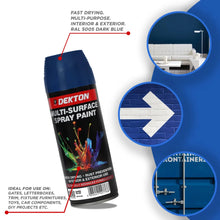 Load image into Gallery viewer, DEKTON 400ml Spray Paint Dark Blue