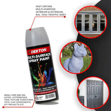 Load image into Gallery viewer, DEKTON 400ml Spray Paint Traffic Grey