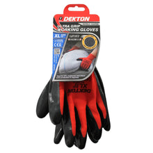 Load image into Gallery viewer, DEKTON Size 10/XL Ultra Grip Nitrile Coated Working Gloves
