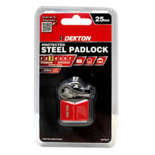 Load image into Gallery viewer, DEKTON 25mm Covered Steel Padlock