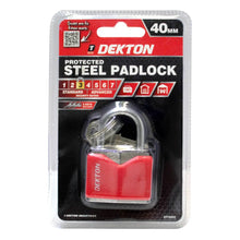 Load image into Gallery viewer, DEKTON 40mm Covered Steel Padlock