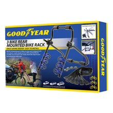 Load image into Gallery viewer, Goodyear Three-Bike Rear Mounted Bike Rack