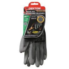Load image into Gallery viewer, DEKTON Size 8/M Snug Fit PU Coated Working Gloves