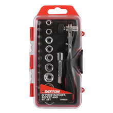 Load image into Gallery viewer, DEKTON 22PC Ratchet Wrench, Bit and Socket Set
