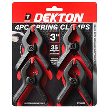Load image into Gallery viewer, DEKTON 4PC 3&quot; Spring Clamps
