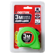 Load image into Gallery viewer, DEKTON HI VIS Green Soft Grip Auto-Lock Tape Measure 3m x 16mm
