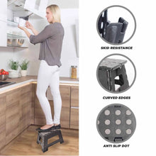 Load image into Gallery viewer, DEKTON Folding Step Stool - Black
