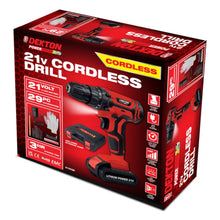 Load image into Gallery viewer, DEKTON 21V Cordless Drill Kit with Accessories
