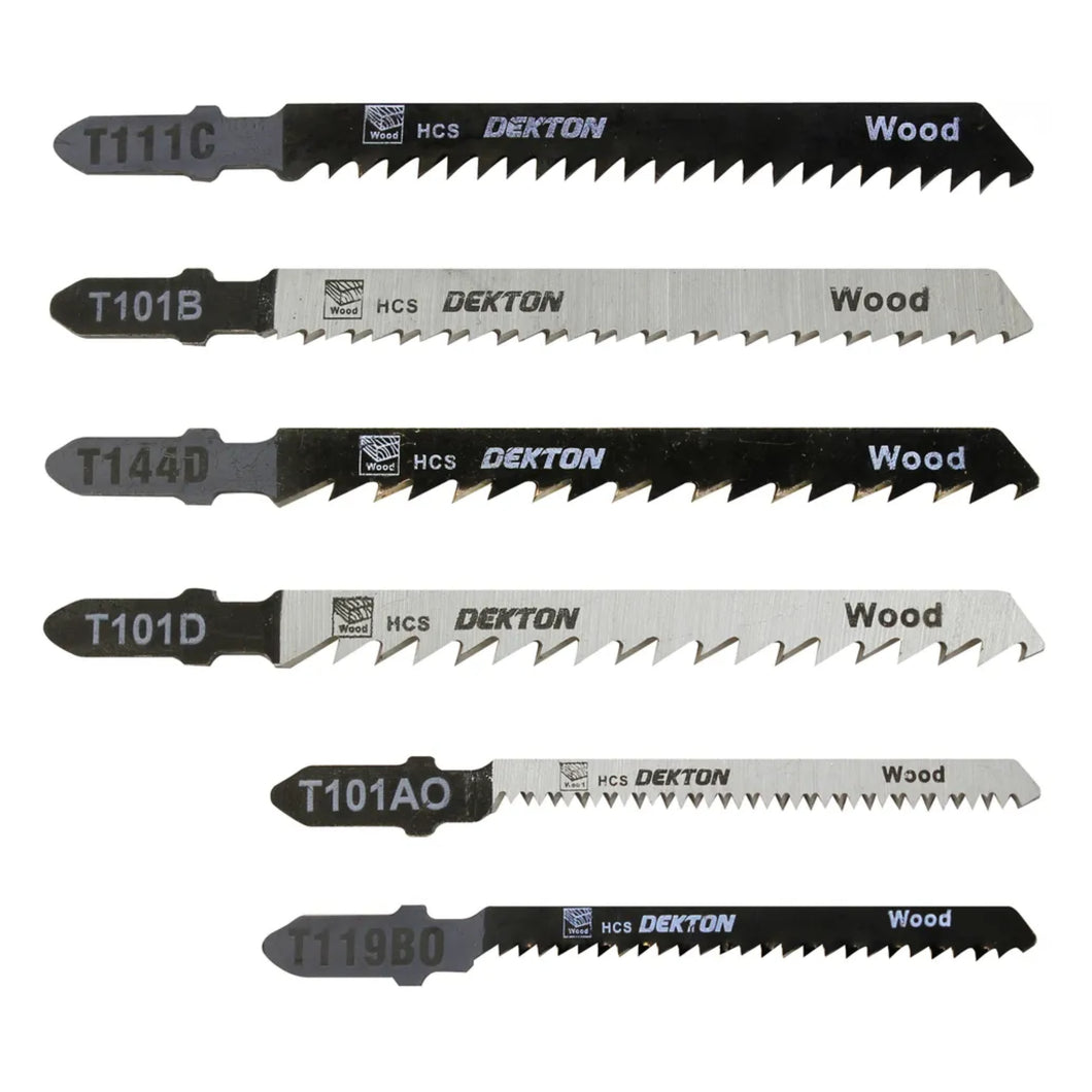 DEKTON 10PC Jigsaw Blade T Type Set