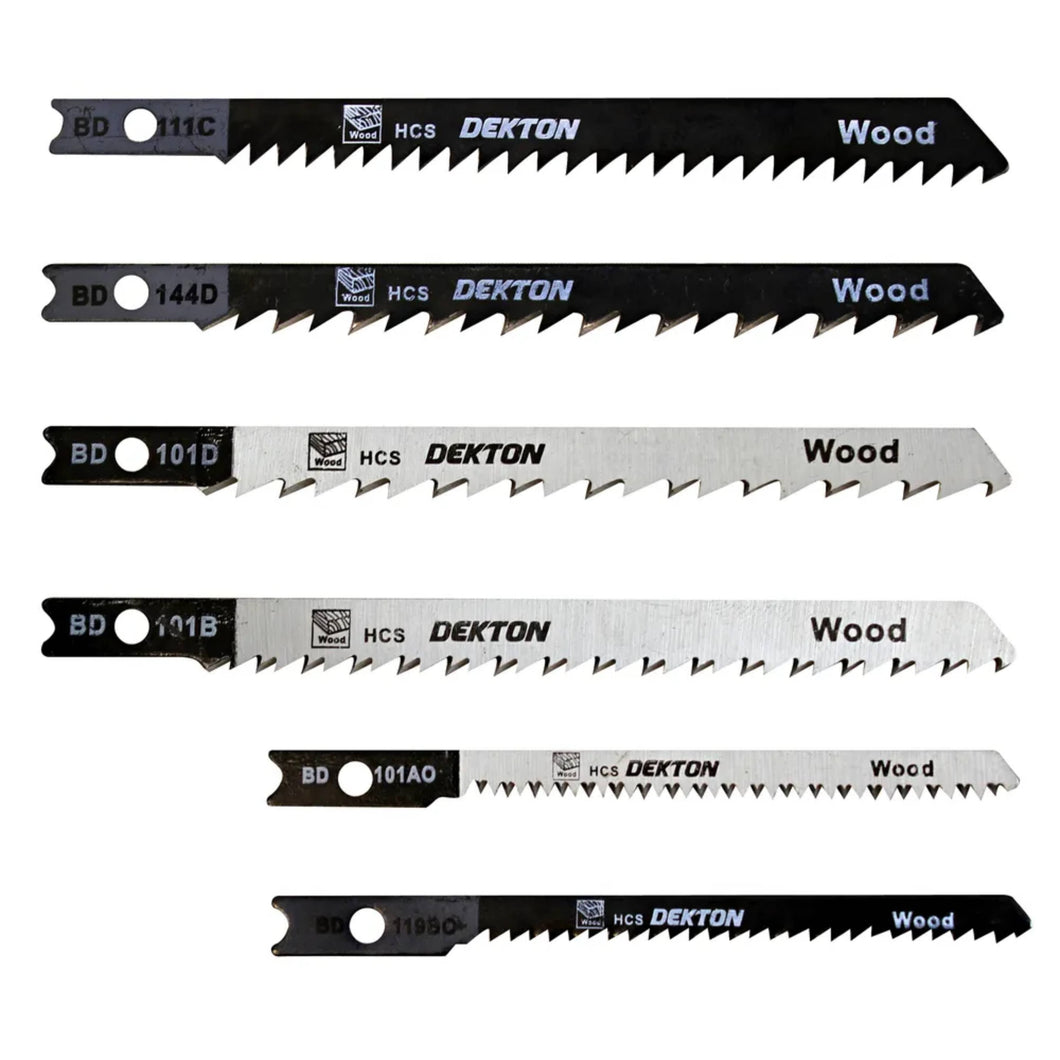 DEKTON 10PC Jigsaw Blade B & D Style Set