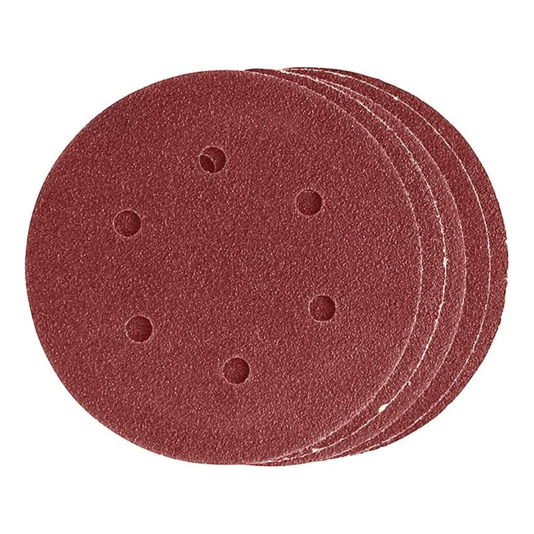 DEKTON 12PC Hook and Loop Orbital Mixed Sanding Discs 125mm - Assorted Grit