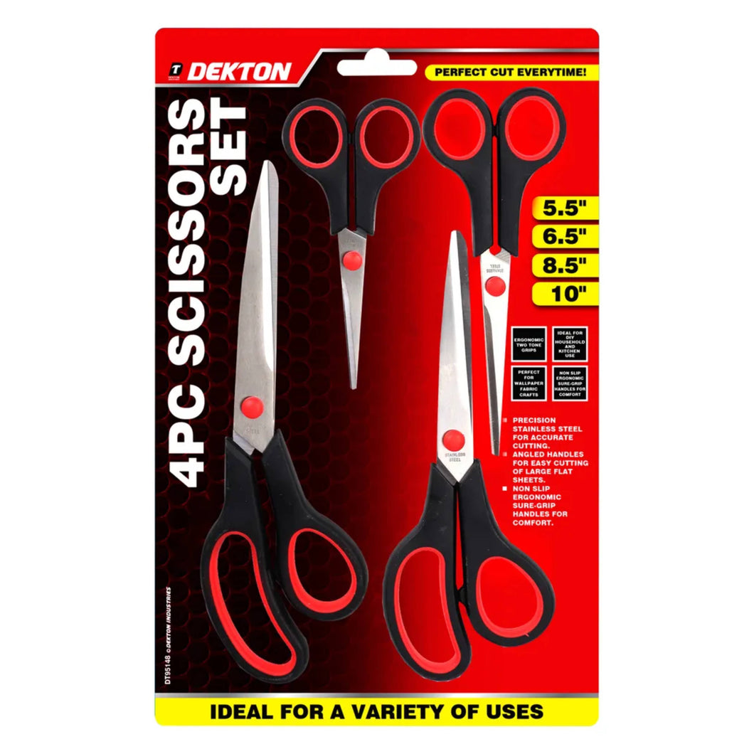 DEKTON 4PC Scissors Set