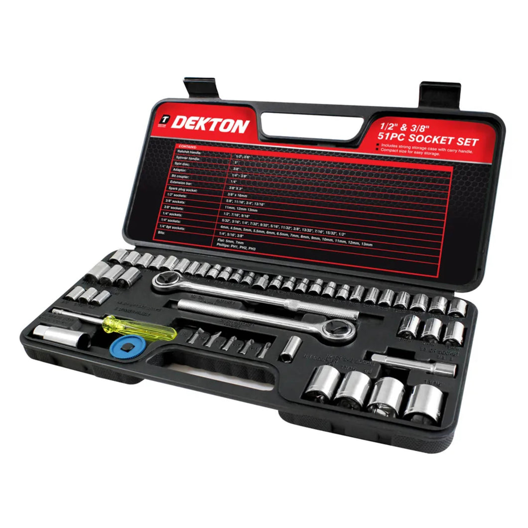 DEKTON 52PC Socket Set