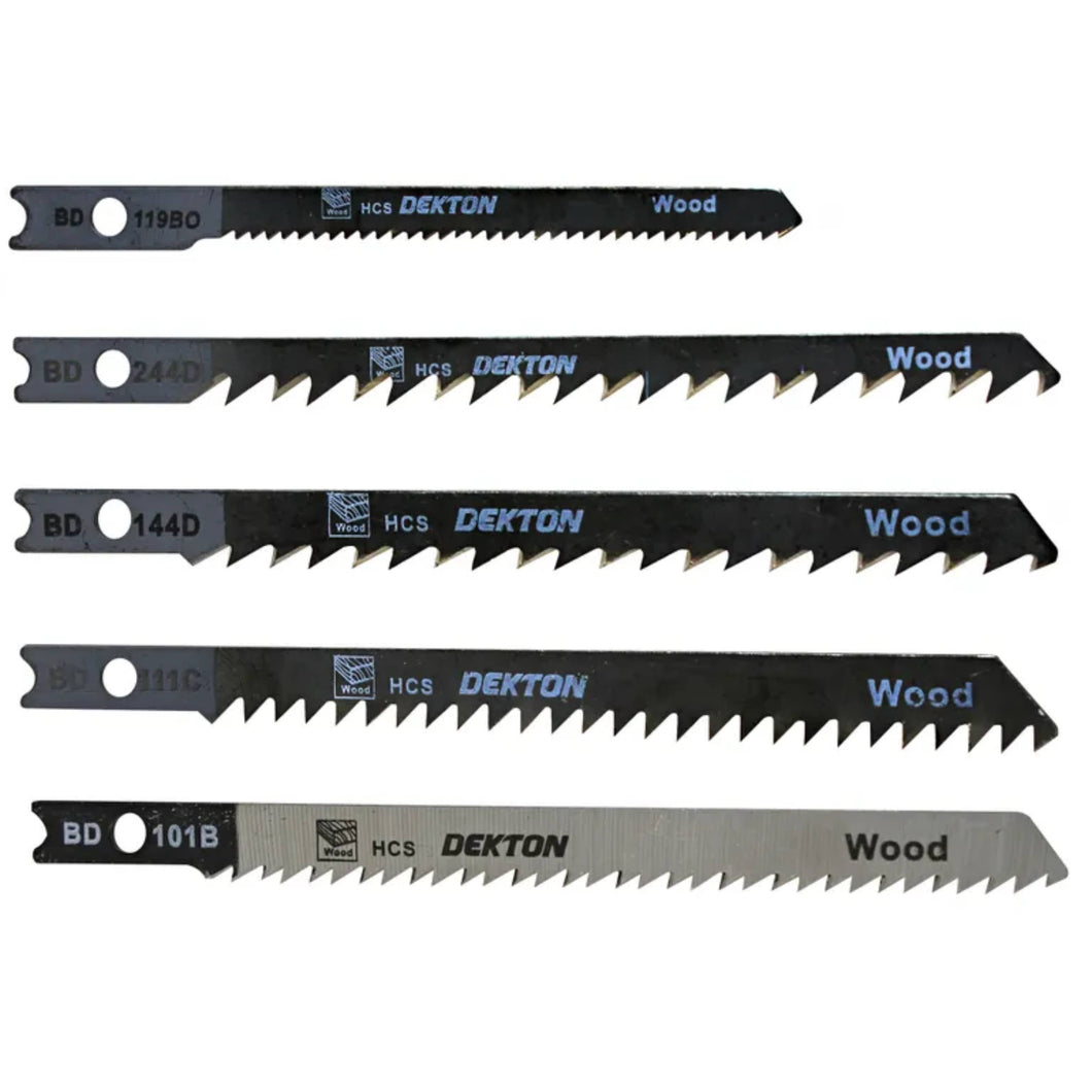DEKTON 5PC Jigsaw Blade B & D Style Set