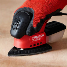 Load image into Gallery viewer, DEKTON 5PC Hook and Loop Detail Sanding Sheets 100mm x 140mm- Medium 80 Grit
