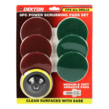 Load image into Gallery viewer, DEKTON 8PC Power Scrubbing Pad Set
