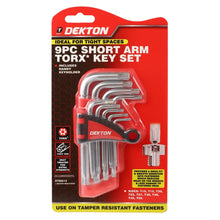 Load image into Gallery viewer, DEKTON 9PC Short Torx Key Set
