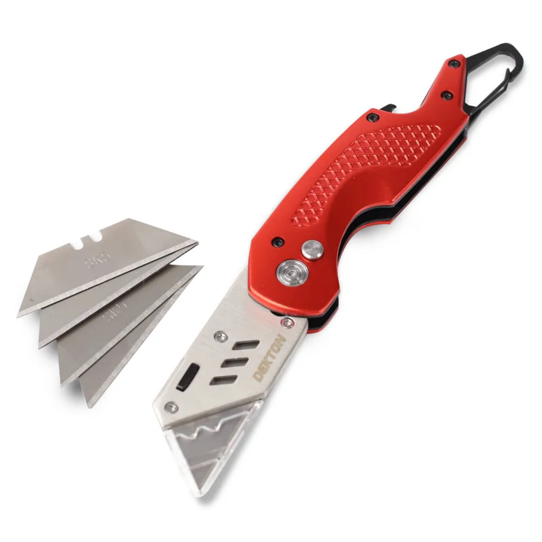 DEKTON Pro Fold Back Knife with Carabiner