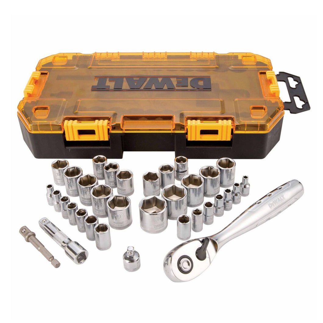 DeWalt Mechanics Socket Tool Set - 34 piece