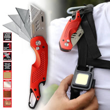 Load image into Gallery viewer, DEKTON Pro Fold Back Knife with Carabiner
