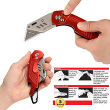 Load image into Gallery viewer, DEKTON Pro Fold Back Knife with Carabiner
