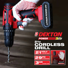 Load image into Gallery viewer, DEKTON 21V Cordless Drill Kit with Accessories
