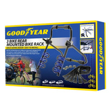 Load image into Gallery viewer, Goodyear Three-Bike Rear Mounted Bike Rack
