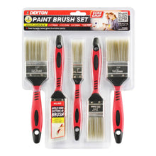 Load image into Gallery viewer, DEKTON 5PC Pro Paint Brush Sure Grip Handle Pure Bristle
